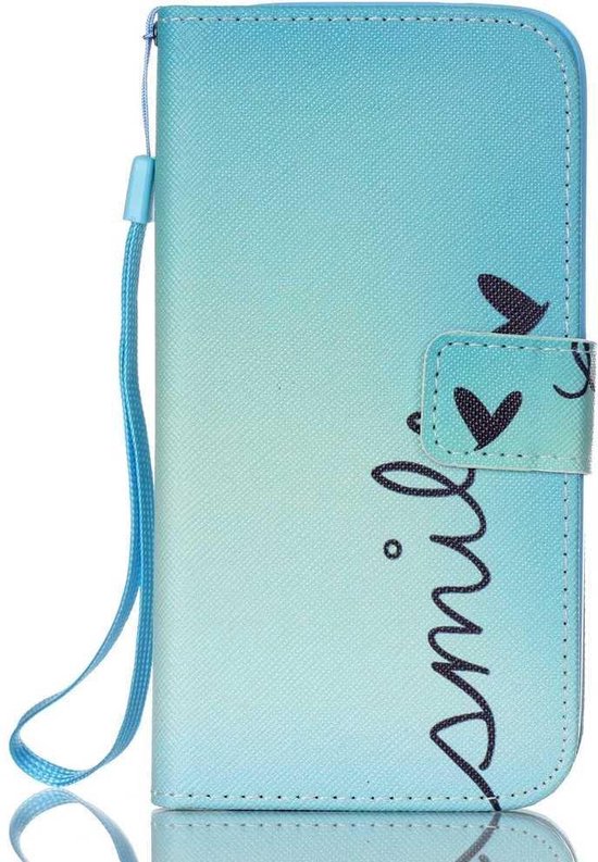 Bookcase Geschikt voor: Samsung Galaxy S10E - Bookcase Smile - portemonnee hoesje