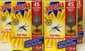 Vapona anti-muggenstekken - 4 stuks - 45 nachten per stuk
