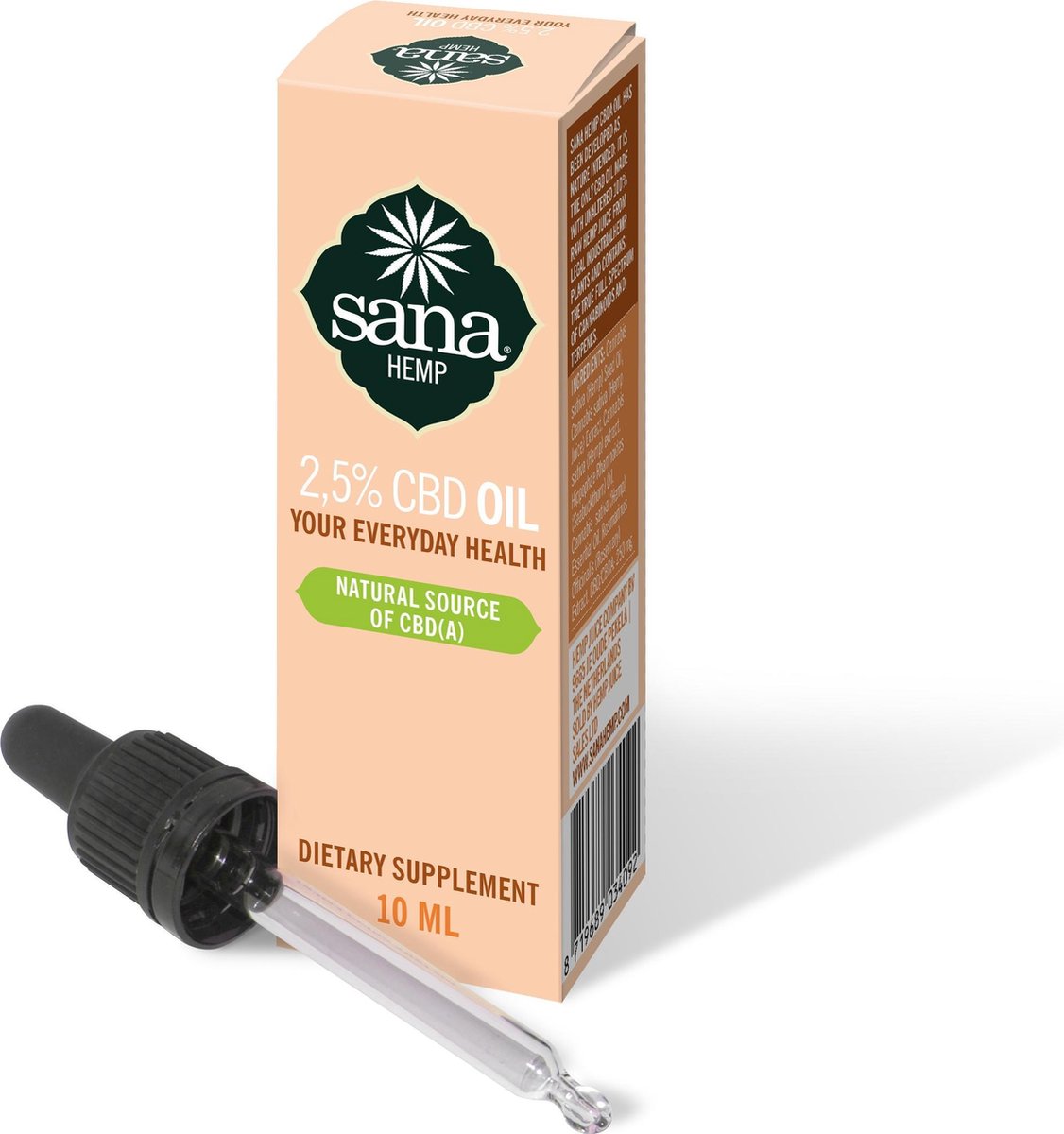 Goedkoopste Sana Hemp Juice CBD / CBDA Olie 250mg