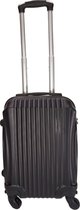 Handbagage koffer 51cm 4 wielen trolley - Zwart