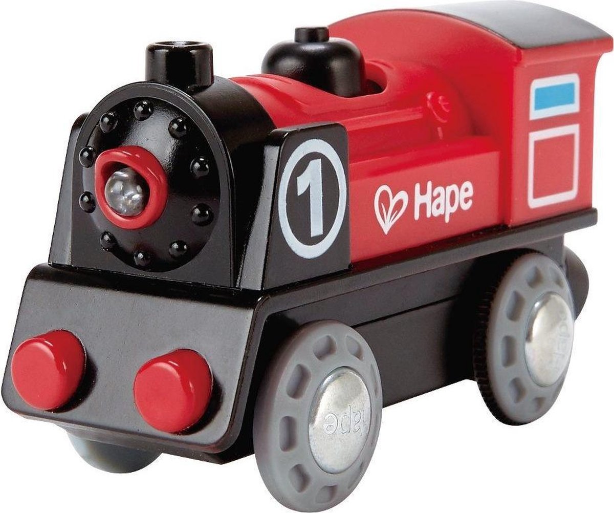 Hape Batterij Locomotief Nr. 1 - Speelgoedtrein met Verlichting en Magneet, 3 jaar+ — afbeelding 11