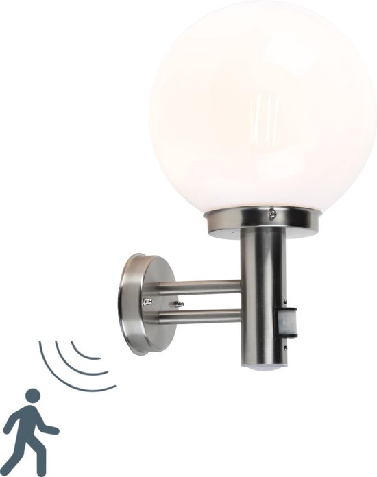 vice versa rib Drijvende kracht QAZQA sfera - Moderne Buitenlamp met Bewegingsmelder | Bewegingssensor |  sensor voor... | bol.com