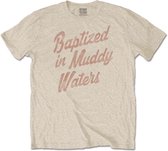 Muddy Waters - Baptized Heren T-shirt - M - Creme