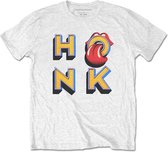 The Rolling Stones Heren Tshirt -L- Honk Letters Wit