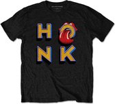 The Rolling Stones Heren Tshirt -S- Honk Letters Zwart