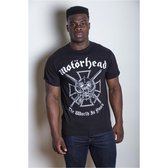 Motorhead Heren Tshirt -S- Iron Cross Zwart