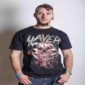Slayer Skull Clench Mens T Shirt: Medium