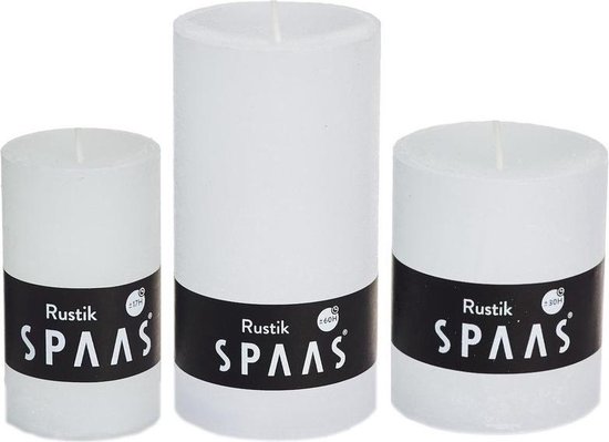 3 BOUGIES BLANCHES et OR