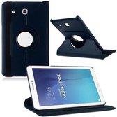 Samsung Galaxy Tab E 9.6 Inch Hoes Cover 360 graden draaibare Case donker - blauw