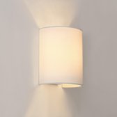 Design wandlamp Utrecht metaal stof 20x17,5x13 cm E27 wit