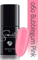 060 UV Hybrid Semilac Bubblegum Pink 7 ml.