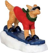 Snowboarding dog LEMAX