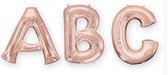 AMSCAN - Rosé gouden aluminium letter ballon - Decoratie > Ballonnen
