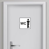 Toilet sticker Man 1 | Toilet sticker | WC Sticker | Deursticker toilet | WC deur sticker | Deur decoratie sticker