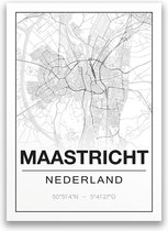 Poster/plattegrond MAASTRICHT - A4