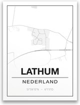 Poster/plattegrond LATHUM - A4