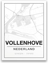 Poster/plattegrond VOLLENHOVE - A4