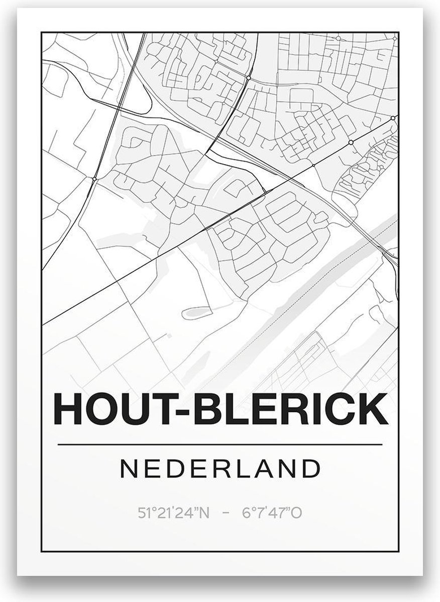 Poster/plattegrond HOUTBLERICK A4