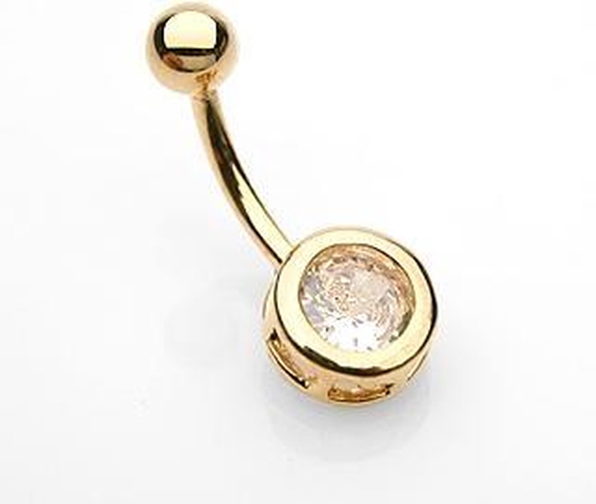 Piercing rond gold plated 14kt. - LMPiercings NL