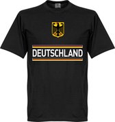 Duitsland Team T-Shirt - Zwart  - XS