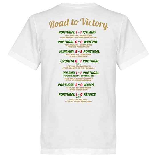 Portugal EURO 2016 Road To Victory T-Shirt - L