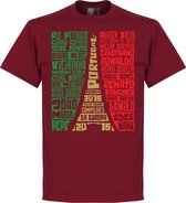 Portugal EURO 2016 Selectie T-Shirt - M
