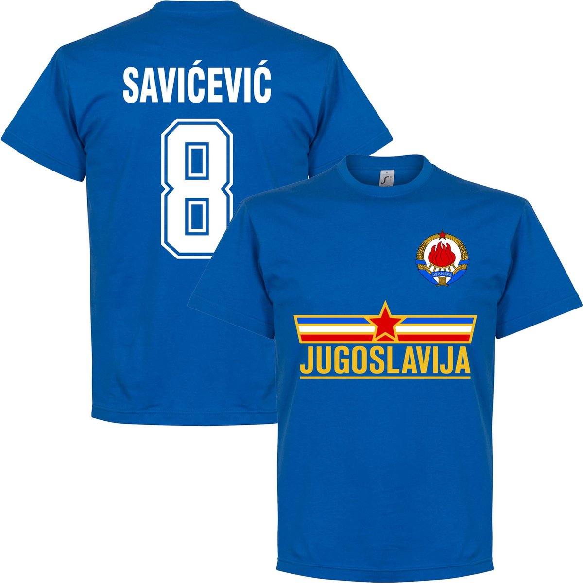 Joegoslavië Savicevic Team T-shirt - XXL