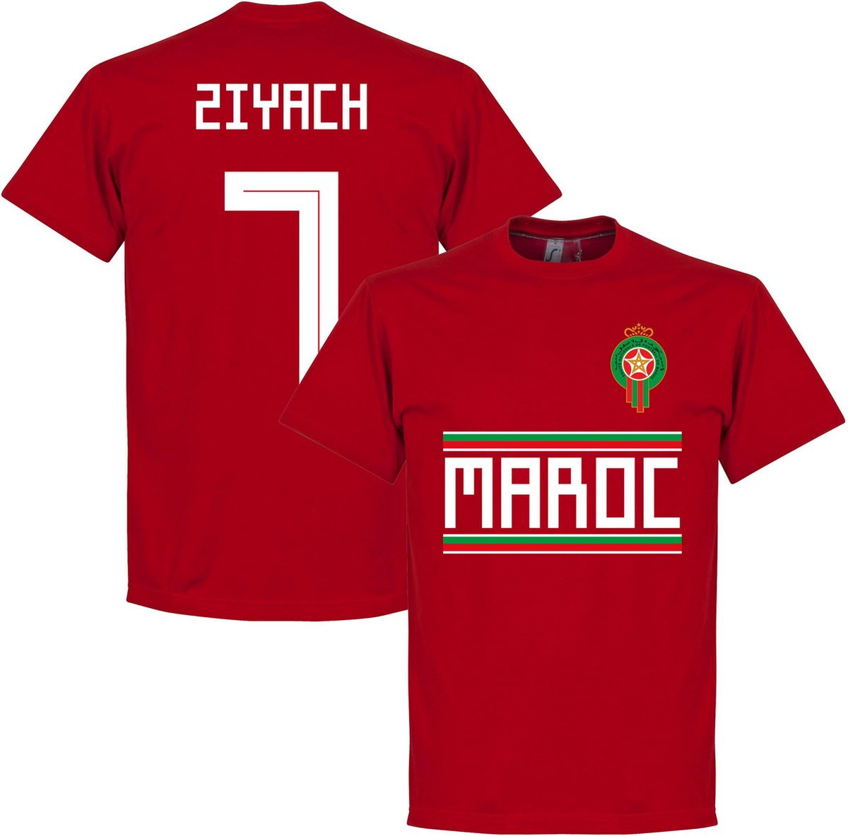 Marokko Ziyach 7 Team T-Shirt - Rood - L | bol.com