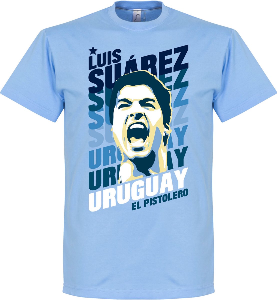 Luis Suarez Uruguay Portrait T-Shirt - M