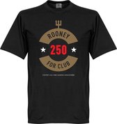 Rooney 250 Goals Manchester United T-Shirt - Zwart - 4XL