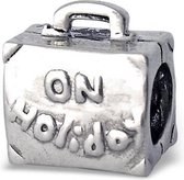 On Holiday reiskoffer bead | Bedel | Zilverana | geschikt voor Biagi , Pandora , Trollbeads armband | 925 zilver
