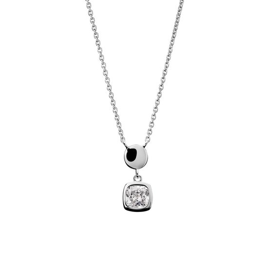 Collier Orphelia - ZK-7486 - Argent 925 - Zirconium - Carré - 42 + 3 cm