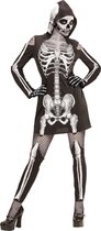 WIDMANN - Skelet kostuum met beenwarmers voor vrouwen - S