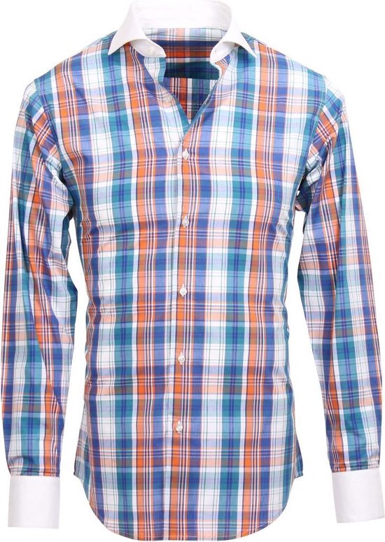 diagonaal wiel hoe Thalia Overhemd Ruiten heren - Hemden heren - Overhemd heren volwassenen-42  | bol.com