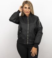 MATOGLA Bomberjack Dames - BomberJas - Bomber Jacket - Zwart - Maat: S