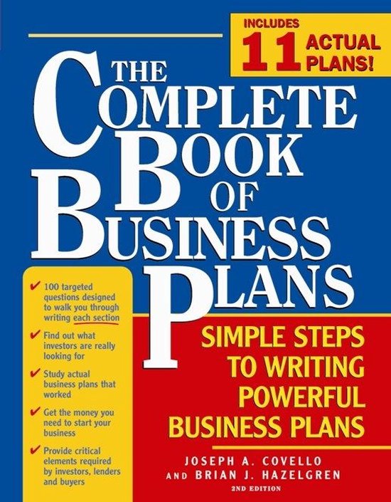 complete book of business plans