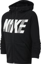 Nike - Dry-fit Hoodie - Zwart kindervest - 128 - 140 - Zwart
