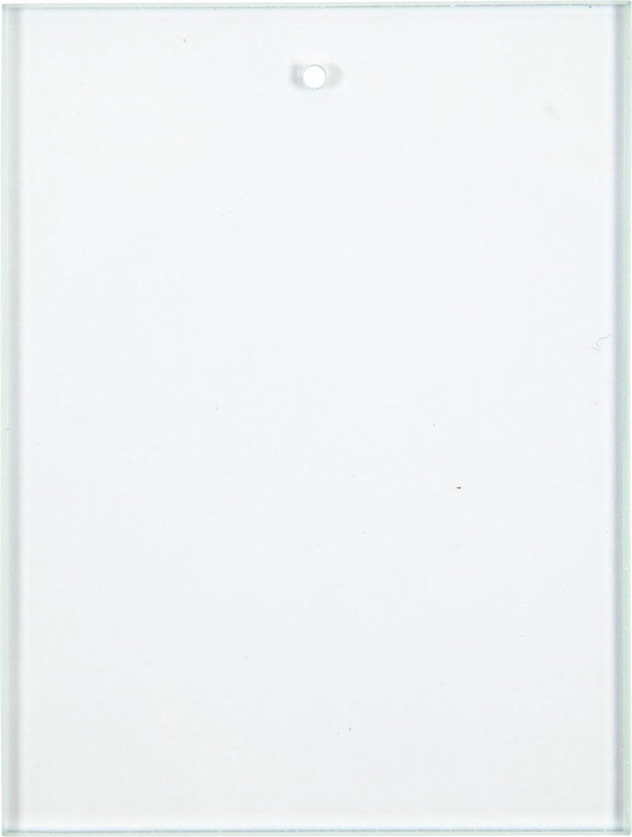 Creotime Glazen Plaat 10 Stuks 8 X 6 Cm Vierkant