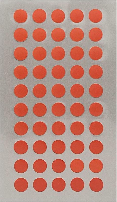Rode ronde sticker etiketten 8 mm - Kantoor/Home stickers - Paper crafting... |