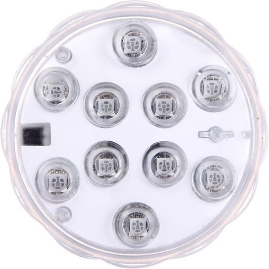 12V 10W RGB Waterdicht Aquarium LED Onderdompelbare Spotlight Lamp Afstandsbediening Licht Aquarium Zwembad Tuin Onderwater(Zwart