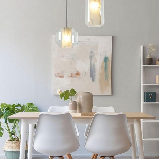 Hanglamp Creatieve Moderne Minimalistische Kroonluchter Denemarken Design Hanglamp voor Eetkamer Woonkamer Keuken Restaurant Kantoor Decoratie, Wit, 30cm Comfortabel Jubileum