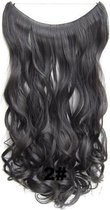 Wire hair extensions wavy bruin -  2#
