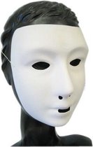 30x Wit grimeer masker met kalklaag - Blanco gezichtsmasker