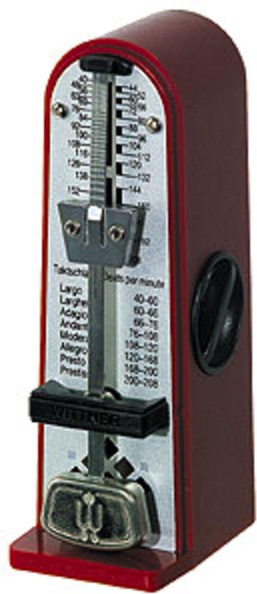 Wittner M 890 141 metronoom Piccolino rubinrood - Accessoire voor keyboards