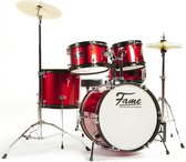 Fame JBJ1049A-R "Elias" Junior 5-Piece Drum Kit (Red) - Drum set