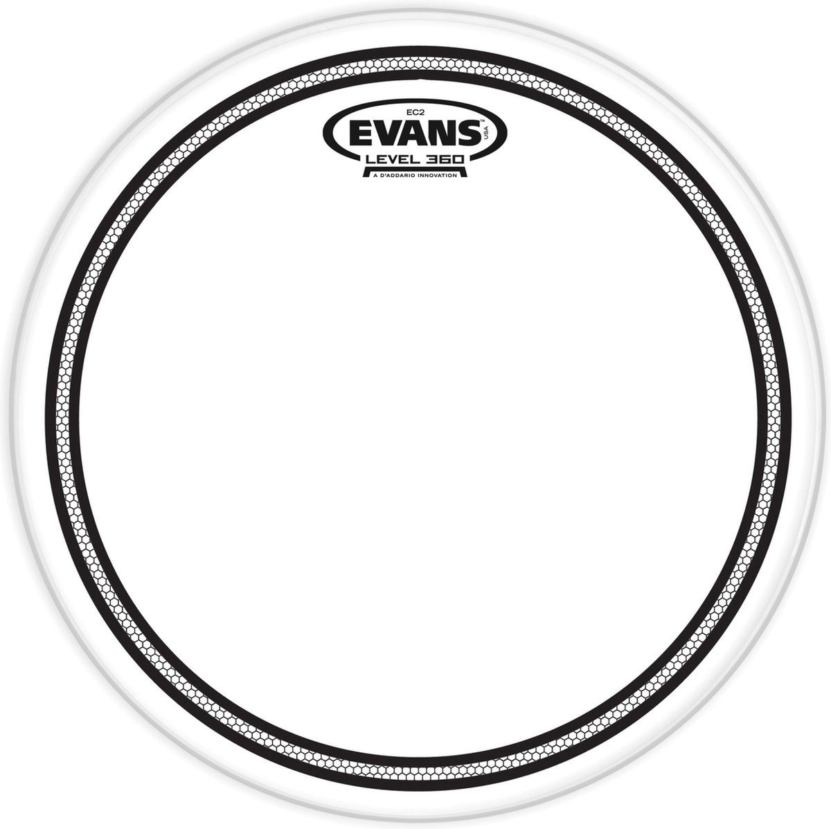 Evans TT14EC2S Clear 14 Inch Slagvel voor Snare of Tom