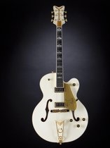 Gretsch G6136-55 Vintage Select Edition 1955 White Falcon Vintage White Lacquer - Semi-akoestische Custom gitaar