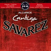 Savarez Cantiga 510 AR normal tension Nylon, Bässe verzilvert - Klassieke gitaarsnaren