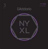 D'Addario NYXL1149-3P 11-49 Carbon Steel Alloy - 3-Pack