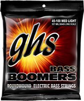 GHS 4er bas Boomers 45-100 uren Long Scale 45-65-80-100 - Snarenset voor 4-string basgitaar